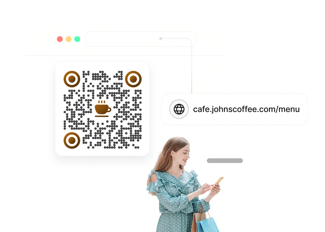 Shopper scanning CPG product QR Code resolving to custom branded domain instead of a third-party URL via Scanova